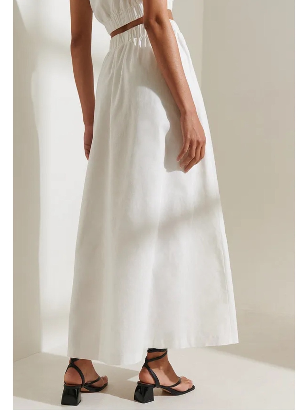 NWT • A&F Linen Blend Maxi Skirt - Picture 3 of 11